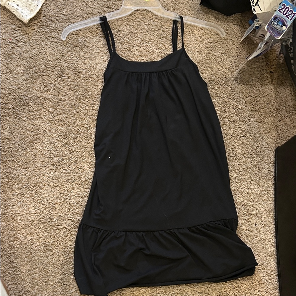 Black Sleeveless Nightgown